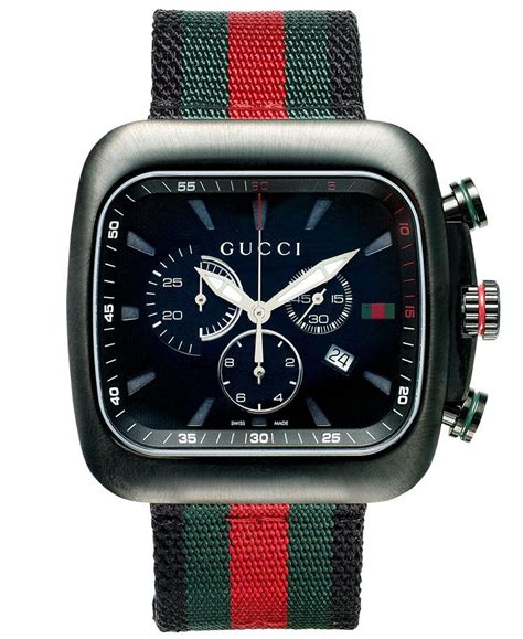 gucci diamantissima watch men's red green|Gucci watches for men.